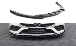 Cup Spoilerlippe Front Ansatz V.2 passend für Mercedes-Benz CLA A35 AMG / AMG-Line C118 schwarz Hochglanz