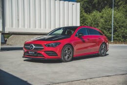 Seitenschweller Ansatz Cup Leisten passend für Mercedes-Benz CLA AMG-Line C118 schwarz matt