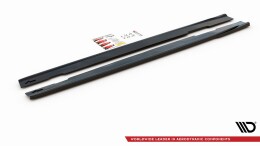 Seitenschweller Ansatz Cup Leisten passend für Mercedes-Benz CLA AMG-Line C118 schwarz matt
