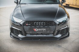 Cup Spoilerlippe Front Ansatz V.3 passend für Audi RS3 8V FL Sportback schwarz Hochglanz