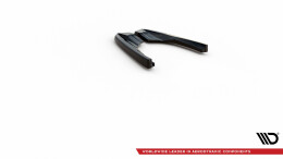 Heck Ansatz Flaps Diffusor V.2 passend für Audi RS3 8V Sportback Facelift schwarz Hochglanz