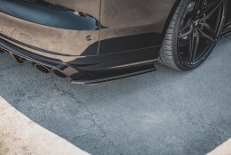 Heck Ansatz Flaps Diffusor V.2 passend für Audi S8 D4 Facelift schwarz Hochglanz