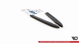 Heck Ansatz Flaps Diffusor V.2 passend für Audi S8 D4 Facelift schwarz Hochglanz