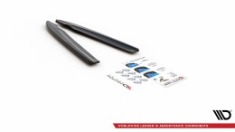Heck Ansatz Flaps Diffusor V.2 passend für Audi S8 D4 Facelift schwarz Hochglanz