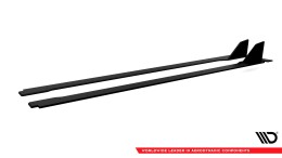 Street Pro Seitenschweller Ansatz Cup Leisten für Honda Civic X Type-R SCHWARZ