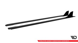 Street Pro Seitenschweller Ansatz Cup Leisten passend für Honda Civic X Type-R SCHWARZ