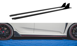 Street Pro Seitenschweller Ansatz Cup Leisten für Honda Civic X Type-R ROT