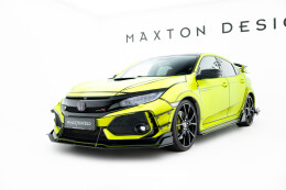 Street Pro Cup Spoilerlippe Front Ansatz passend für Honda Civic X Type-R SCHWARZ