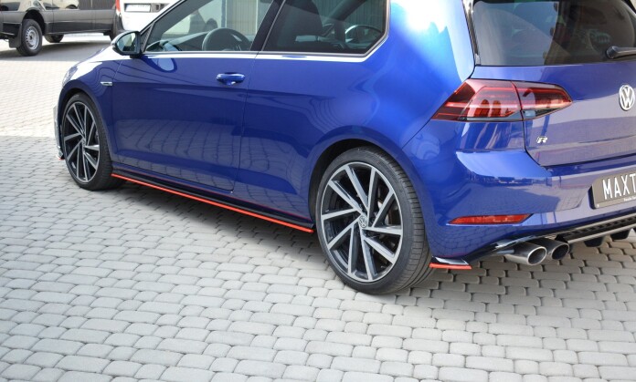 Heck Ansatz Spoiler Tuning Diffusor für VW Golf 7 Variant R HA294