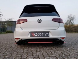 Mittlerer Cup Diffusor Heck Ansatz für VW GOLF Mk7 GTI CLUBSPORT