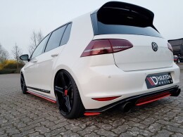 Mittlerer Cup Diffusor Heck Ansatz für VW GOLF Mk7 GTI CLUBSPORT