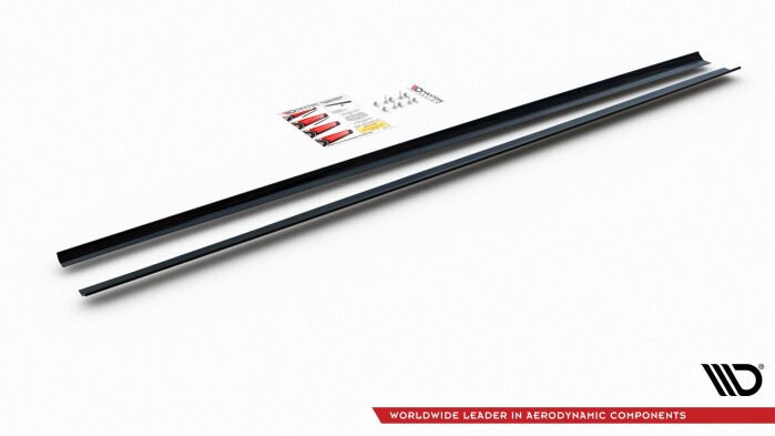 French Power Styling Tuning APR - Rieger Seitenschweller Schweller für VW Polo  GTI R-Line AW GLANZ SCHWARZ 88298