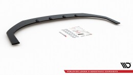 Street Pro Cup Spoilerlippe Front Ansatz passend für Hyundai I30 N Mk3 Hatchback / Fastback rot