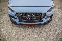 Street Pro Cup Spoilerlippe Front Ansatz passend für Hyundai I30 N Mk3 Hatchback / Fastback rot
