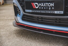 Street Pro Cup Spoilerlippe Front Ansatz passend für Hyundai I30 N Mk3 Hatchback / Fastback rot