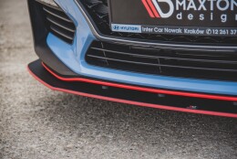 Street Pro Cup Spoilerlippe Front Ansatz passend für Hyundai I30 N Mk3 Hatchback / Fastback rot