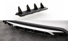 Street Pro Heckschürze Heck Ansatz Diffusor passend für Ford Focus ST Mk4 SCHWARZ
