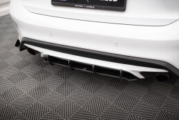 Street Pro Heckschürze Heck Ansatz Diffusor passend für Ford Focus ST Mk4 SCHWARZ
