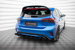 Street Pro Heckschürze Heck Ansatz Diffusor passend für Ford Focus ST Mk4 SCHWARZ