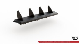 Street Pro Heckschürze Heck Ansatz Diffusor passend für Ford Focus ST Mk4 SCHWARZ