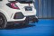 Street Pro Heck Ansatz Diffusor passend für Honda Civic X Type R schwarz-rot