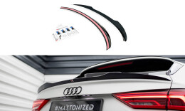 Heck Spoiler Aufsatz Abrisskante passend für Audi RSQ3 / Q3 S-Line Sportback F3 schwarz Hochglanz