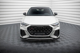 Cup Spoilerlippe Front Ansatz V.1 für Audi RSQ3 Sportback / SUV F3 schwarz Hochglanz