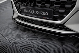 Cup Spoilerlippe Front Ansatz V.1 passend für Audi RSQ3 F3 schwarz Hochglanz