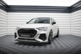 Cup Spoilerlippe Front Ansatz V.2 passend für Audi RSQ3 F3 schwarz Hochglanz