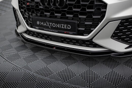 Cup Spoilerlippe Front Ansatz V.2 passend für Audi RSQ3 F3 schwarz Hochglanz