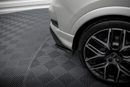 Heck Ansatz Flaps Diffusor passend für Audi RSQ3 F3 schwarz Hochglanz