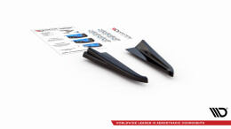 Heck Ansatz Flaps Diffusor passend für Audi RSQ3 F3 schwarz Hochglanz