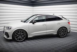 Seitenschweller Ansatz Cup Leisten V.2 passend für Audi Q3 S-Line / RSQ3 F3 schwarz Hochglanz