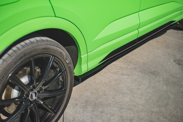 Seitenschweller Ansatz Cup Leisten für Audi RSQ3 F3 Carbon Look