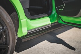 Seitenschweller Ansatz Cup Leisten für Audi RSQ3 F3 Carbon Look