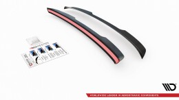 Heck Spoiler Aufsatz Abrisskante passend für Audi Q7 S-Line Mk.1 schwarz Hochglanz