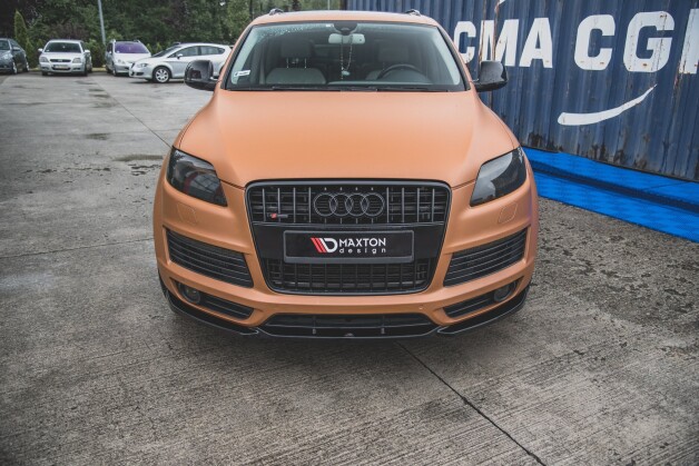 Cup Spoilerlippe Front Ansatz passend für Audi Q7 S-Line Mk.1 schwarz Hochglanz