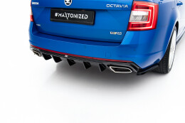 Heck Ansatz Diffusor V.2 für Skoda Octavia RS Mk3 / Mk3 FL Hatchback / Kombi