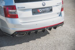 Heck Ansatz Diffusor V.2 für Skoda Octavia RS Mk3 + FL nur DIESEL matt