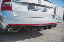 Heck Ansatz Diffusor V.2 für Skoda Octavia RS Mk3 + FL nur DIESEL matt