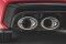 Heck Ansatz Diffusor schwarz Hochglanz + Sportauspuff Attrappe schwarz für Audi A7 C8 S-Line