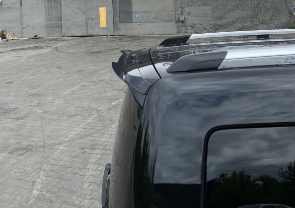Heck Spoiler Aufsatz Abrisskante für VW Caddy Mk. 4 schwarz matt