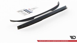 Heck Spoiler Aufsatz Abrisskante passend für VW Caddy Mk. 4 schwarz Hochglanz