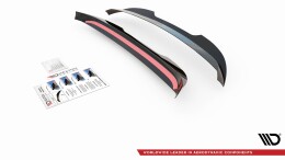 Heck Spoiler Aufsatz Abrisskante passend für VW Caddy Mk. 4 schwarz Hochglanz