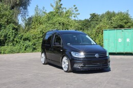 Cup Spoilerlippe Front Ansatz passend für VW Caddy Mk. 4 schwarz Hochglanz