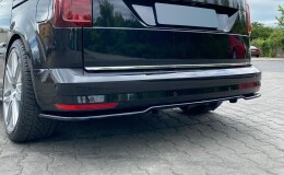 Mittlerer Cup Diffusor Heck Ansatz DTM Look für VW Caddy Mk. 4 schwarz Hochglanz