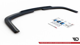 Mittlerer Cup Diffusor Heck Ansatz DTM Look passend für VW Caddy Mk. 4 schwarz Hochglanz