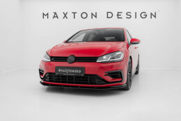 Street Pro Cup Spoilerlippe Front Ansatz passend für VW Golf 7 R Facelift SCHWARZ