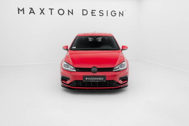 Street Pro Cup Spoilerlippe Front Ansatz passend für VW Golf 7 R Facelift rot
