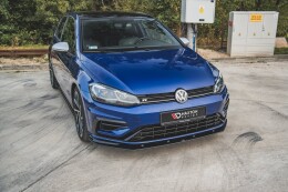 Street Pro Cup Spoilerlippe Front Ansatz für VW Golf 7 R Facelift rot